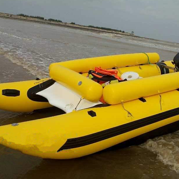 Barco catamarán con suelo de aluminio, toldo marino, tienda para sombrilla