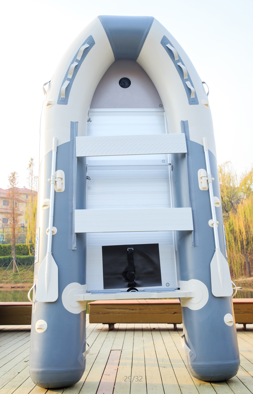 Barco inflable de entretenimiento familiar para viajes, material de PVC, para pescar
