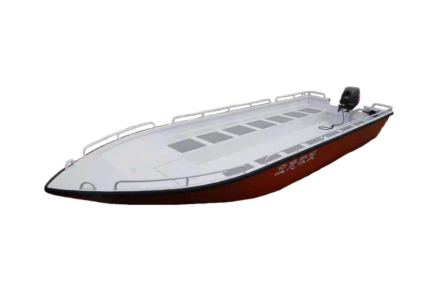 Barco de asalto de aluminio con motor fueraborda 
