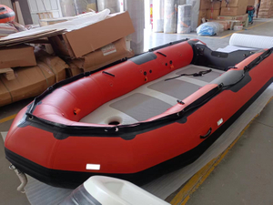 Barco inflable de PVC de 430cm y 14,3 pies para pescar 
